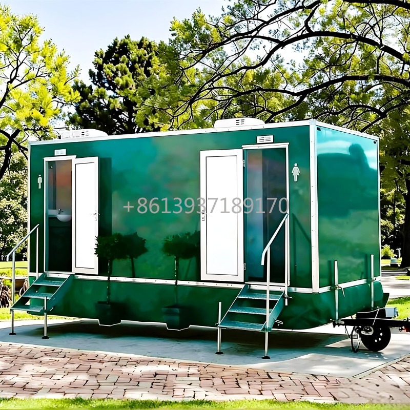 Outdoor Camping Showers - Mobiele toiletwagen met wastafel en douche,