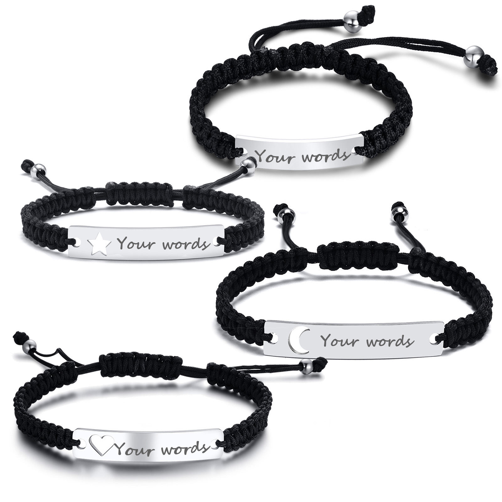 Paracord Bracelet - Op maat gemaakte vintage gevlochten touwketting