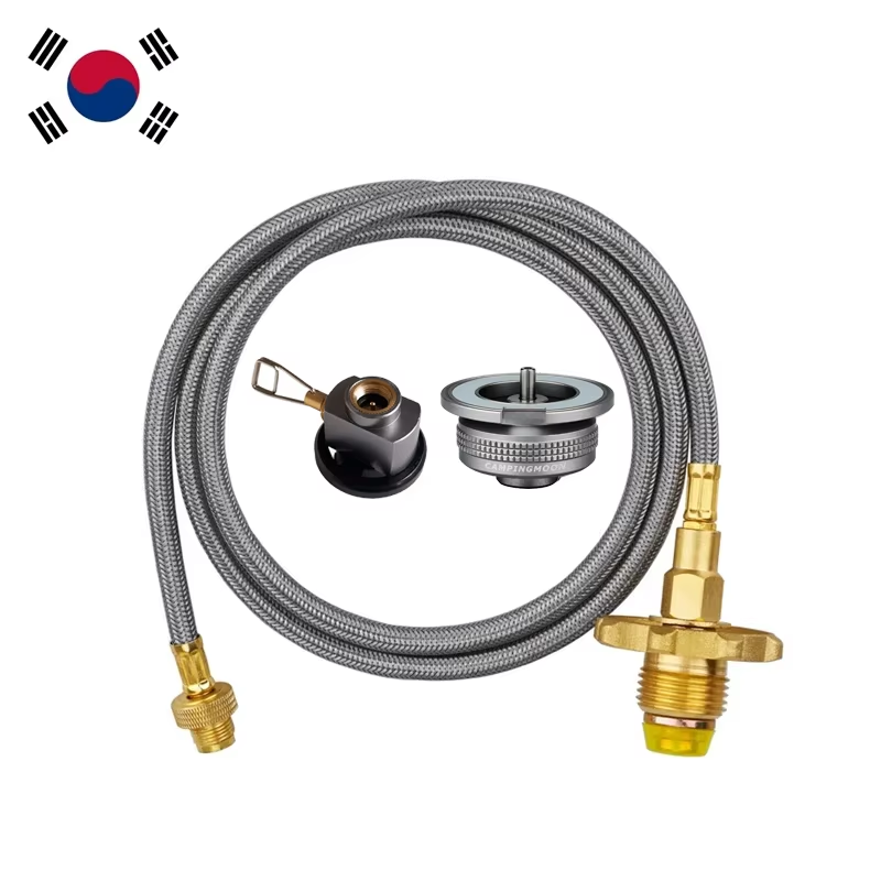 Outdoor Camping Australia - Campingkachel Roestvrijstalen slang Gastankadapter Outdoor gasfornuis