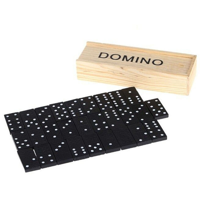 Outdoor Camping Toys - 28 stks/set Houten Domino Bordspellen Tafelspel