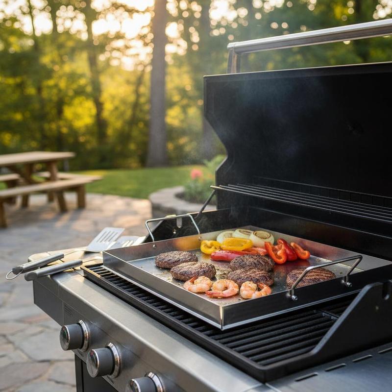Outdoor Camping Kitchen - Universele platte bakplaat 18x16 inch voor