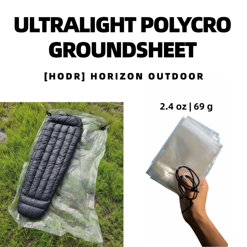 Ultralight Ground Sheet - [HODR GEAR]Ultralight Polycro Groundsheet 69g —
