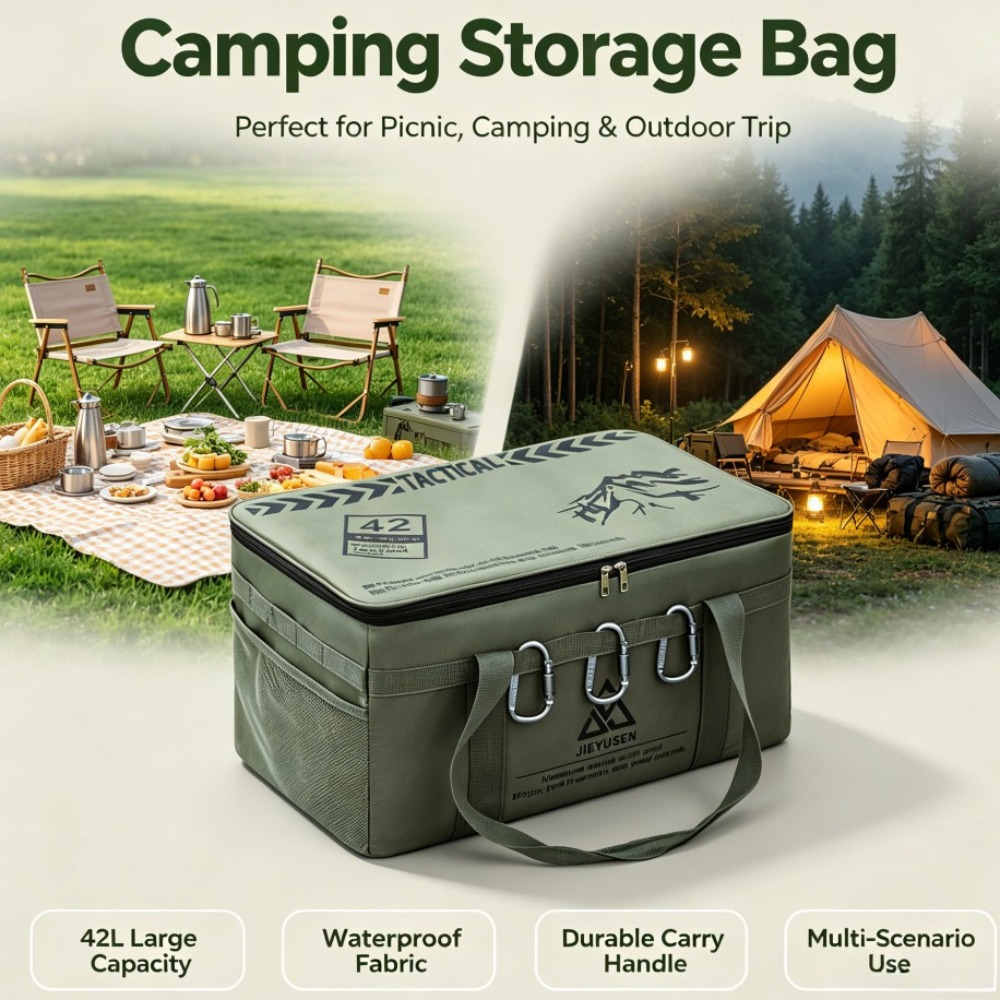 Outdoor Camping Uk - 30/42L Opvouwbare Draagbare Outdoor Picknick Servies