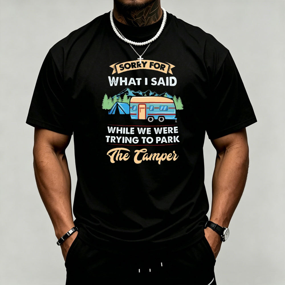 Outdoor Camping Quotes - Camper Trailer Camping Grafisch Heren T-shirt
