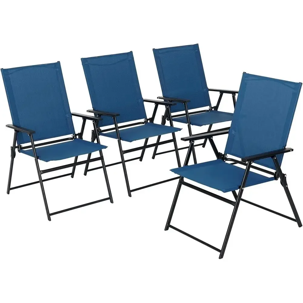 Outdoor Camping Dining Set - 4-delige terras-eetset met armleuningen - Buiten,