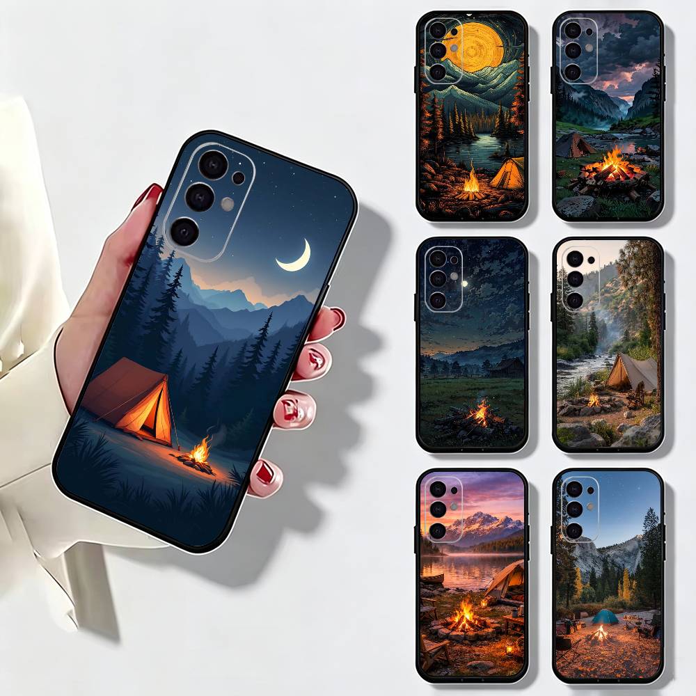 Outdoor Camping Quotes - Bergachtige natuur outdoor camping telefoonhoesje voor