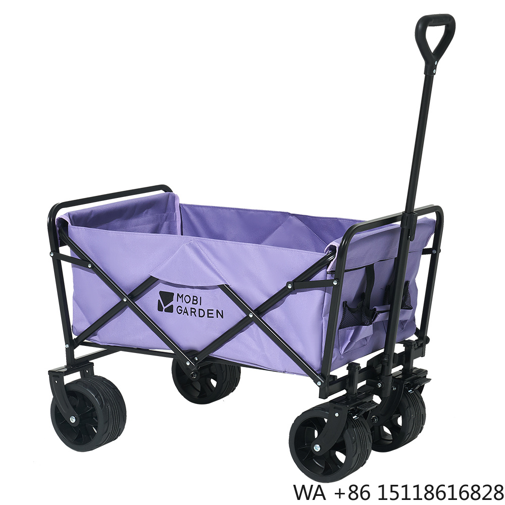 Camp Table Folding - Mobi Garden Opvouwbare Vierwielige Draagbare Aanhangwagen