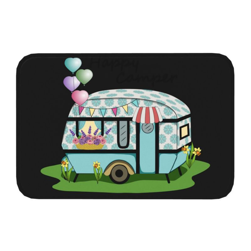 Outdoor Camping Quotes - Custom Happy Camper Camping Deurmat Mat