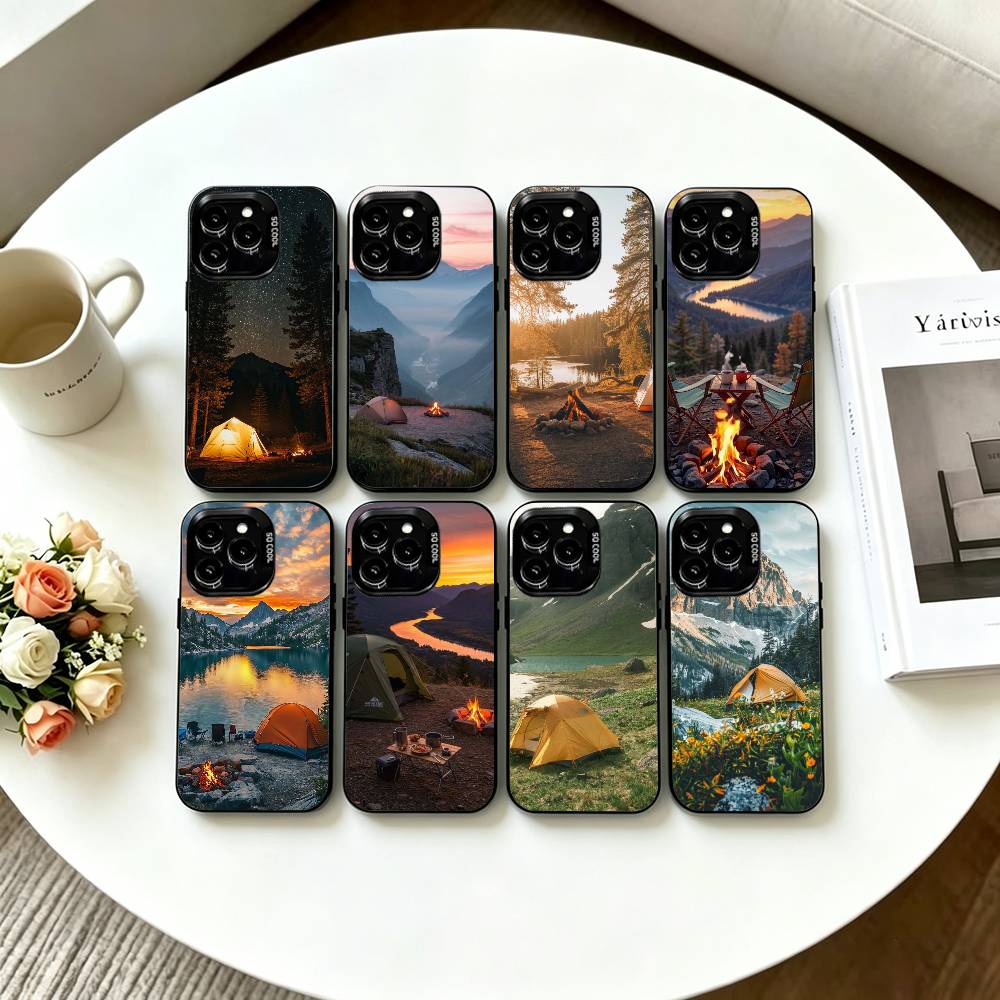 Outdoor Camping Quotes - Bergachtige natuur outdoor camping telefoonhoesje voor