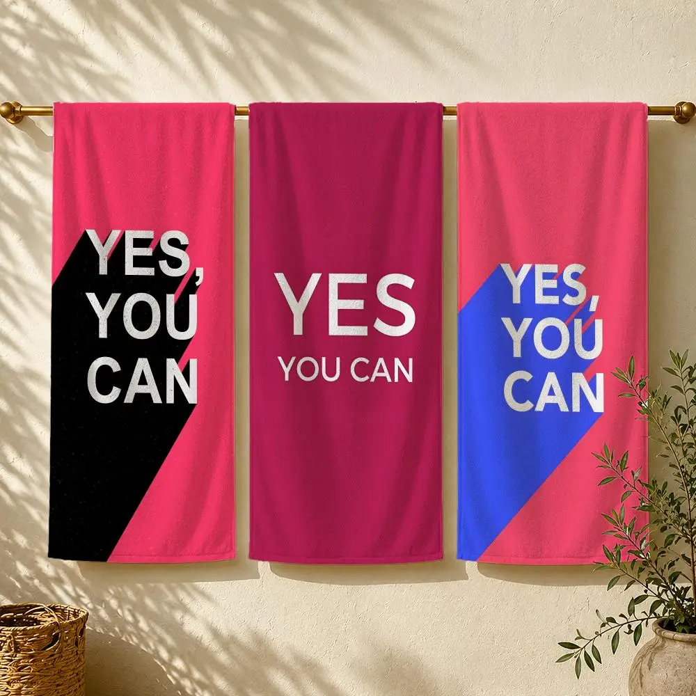 Outdoor Camping Quotes - Quote Y-Yes You Can Towel Handdoek