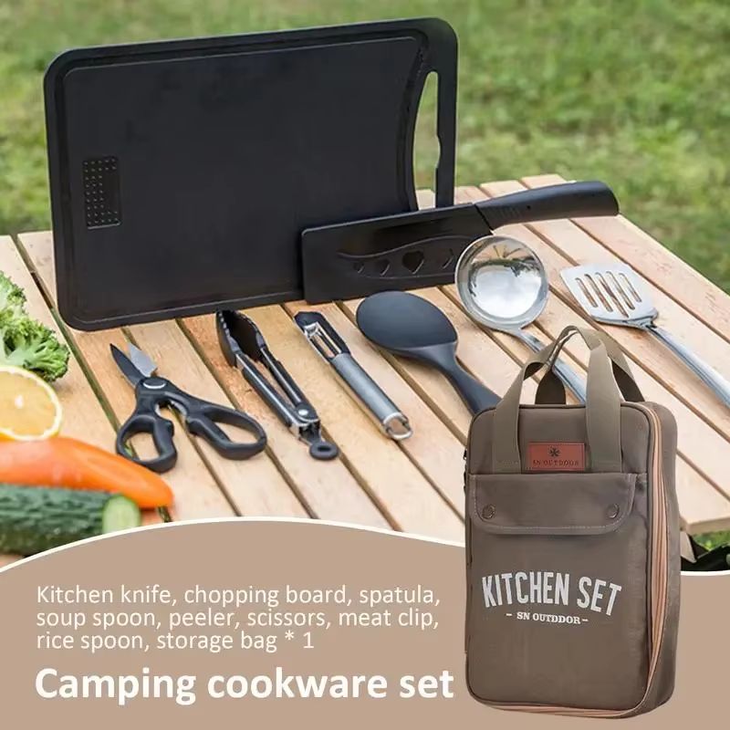 8-delige campingkeukenset met  - Outdoor Camping Uk recensie en prijs