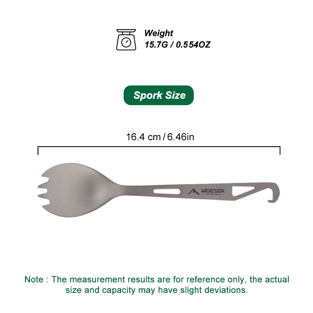 Widesea Camping Kookset Spork  - Outdoor Camping Uk recensie en prijs