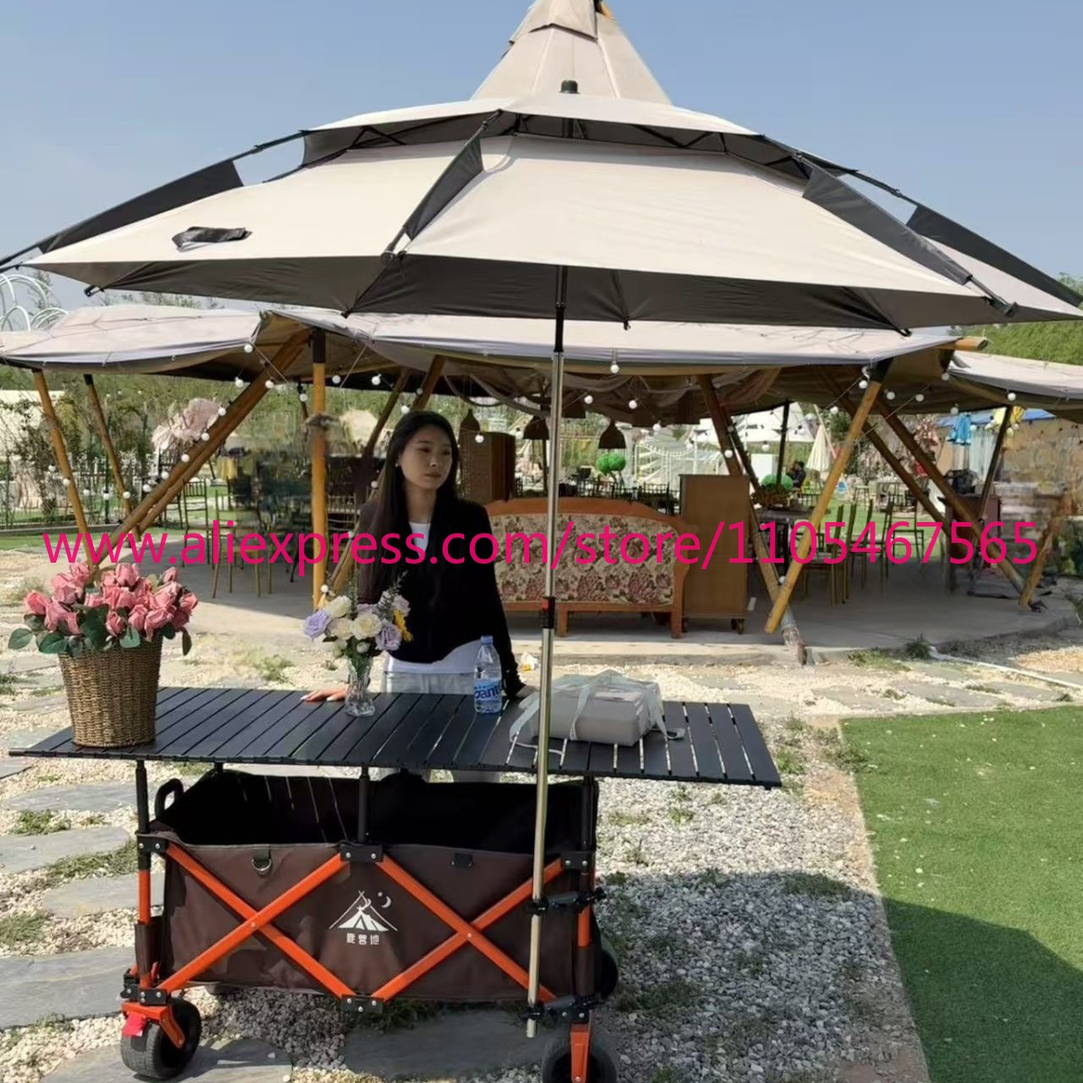 1PCS camperkraam grote opvouwb - Outdoor Camping Table recensie en prijs