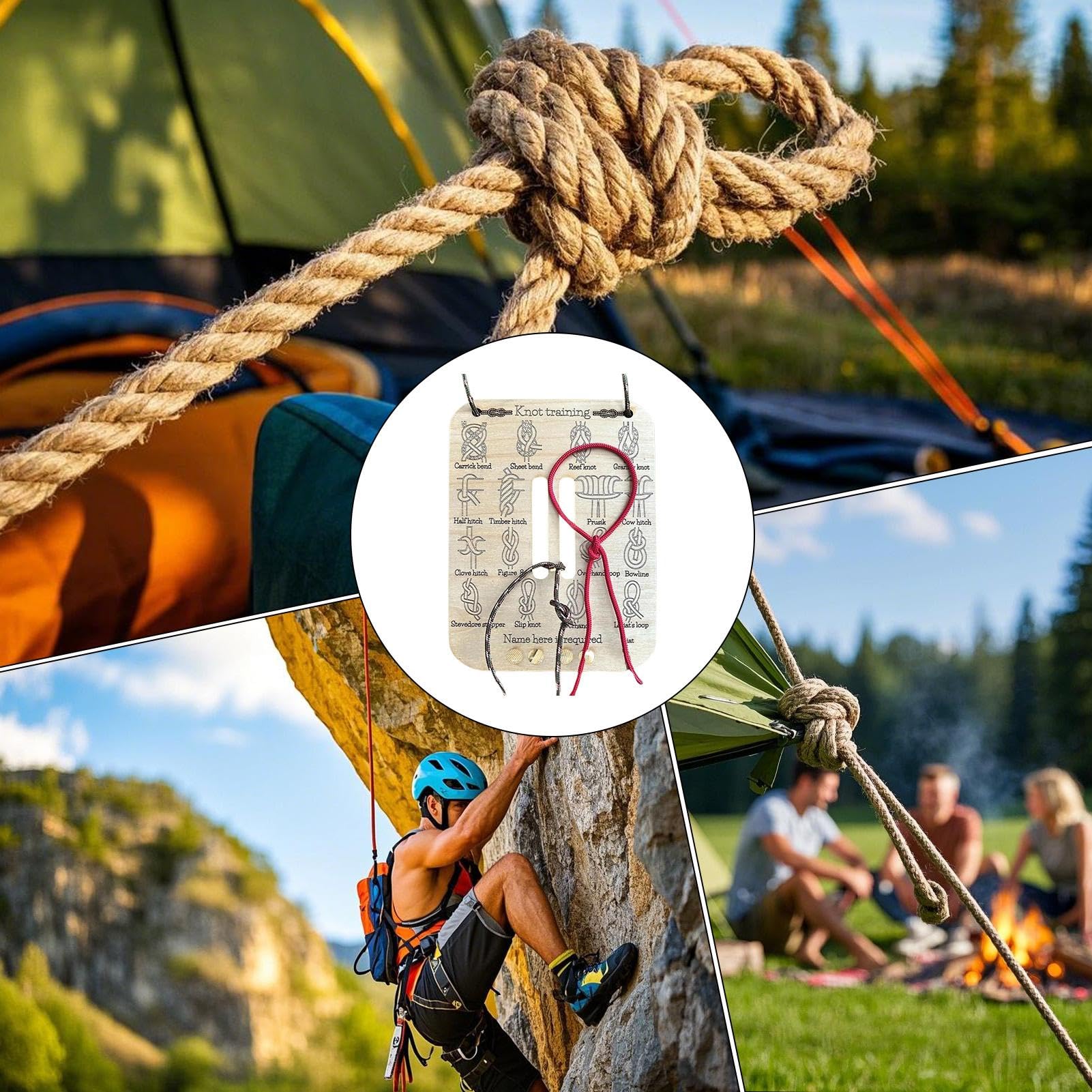 Creatieve knoopbindoefenplank  - Outdoor Camping Ideas For Adults recensie en prijs