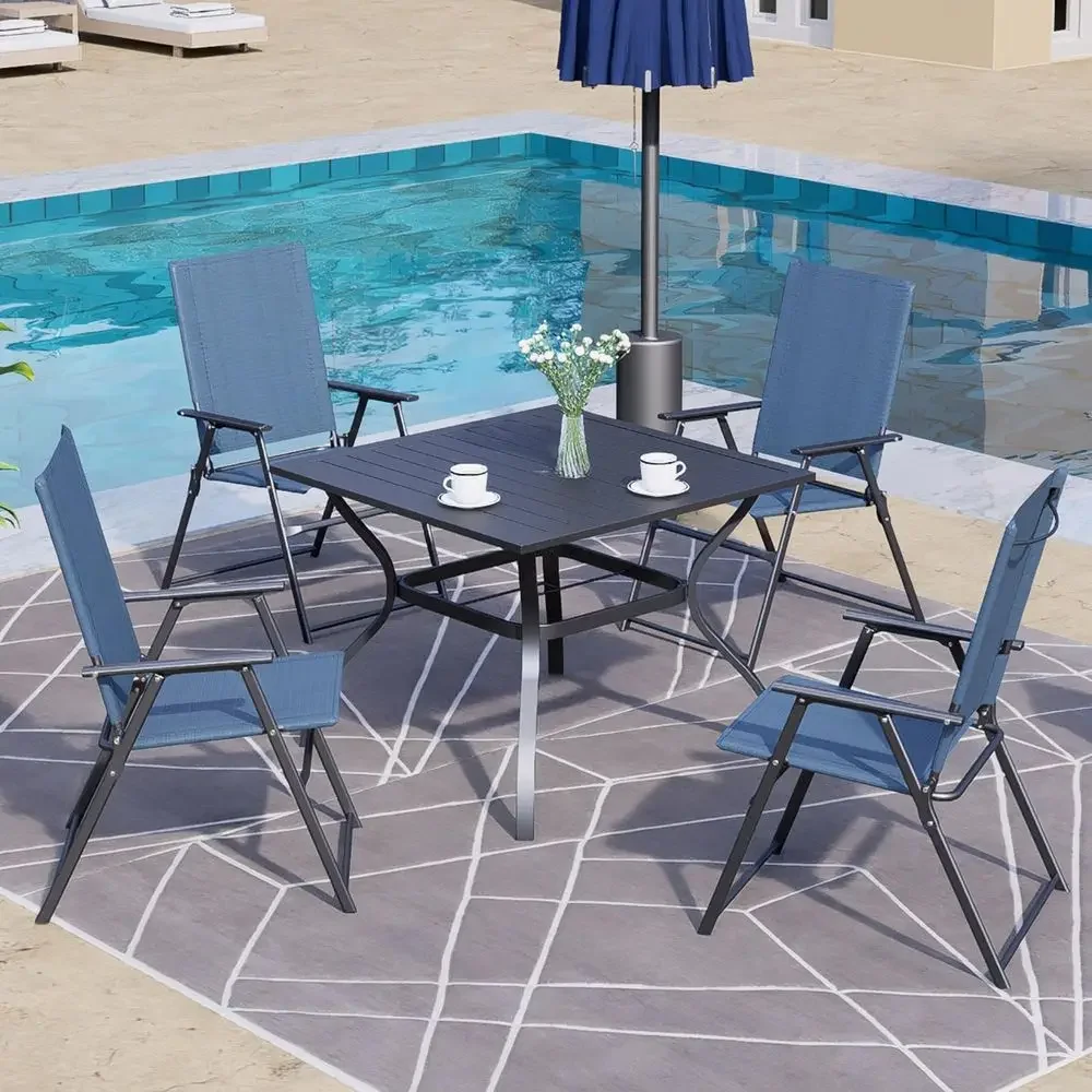 4-delige terras-eetset met arm - Outdoor Camping Dining Set recensie en prijs