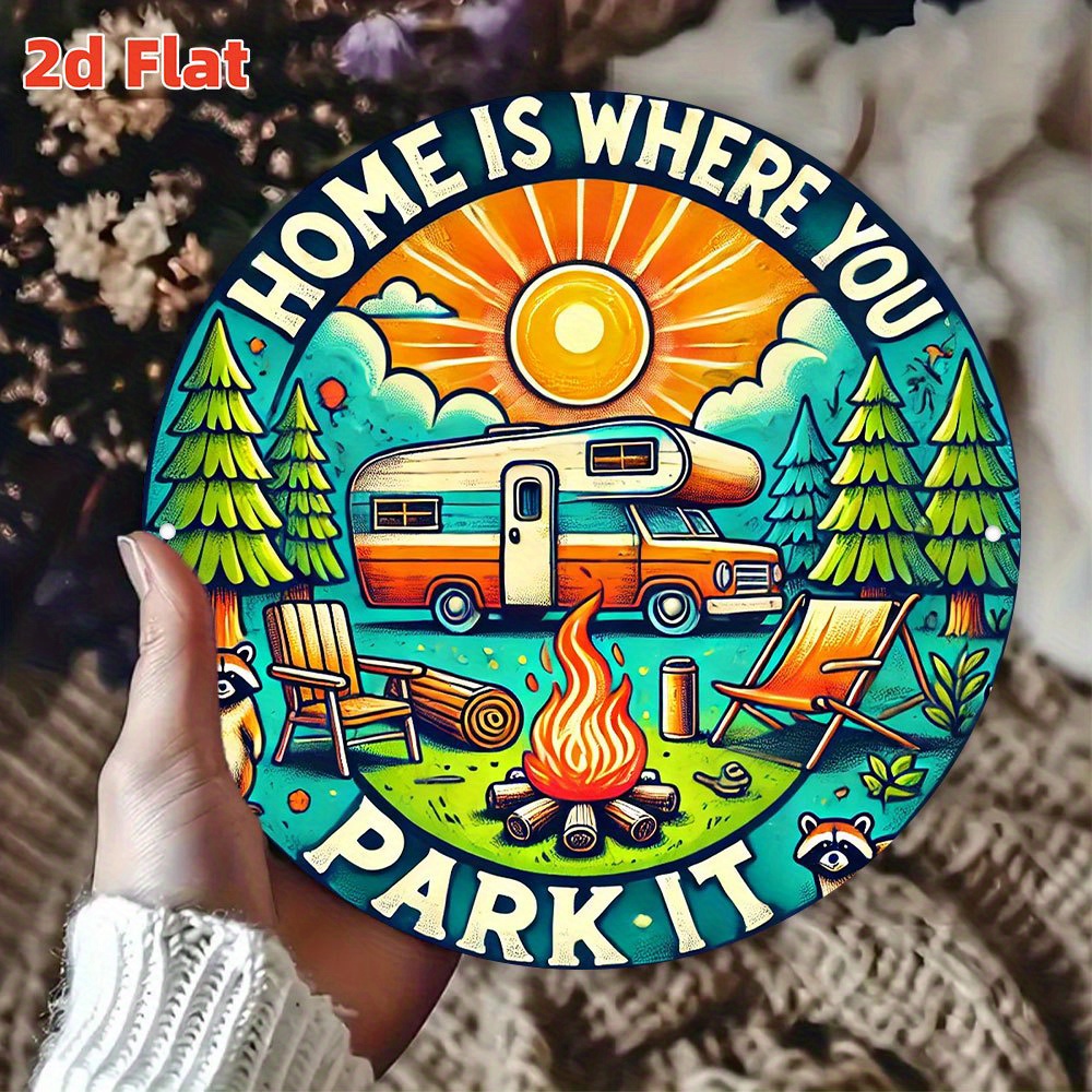 Retro camping houten muurkunst - Outdoor Camping Quotes recensie en prijs