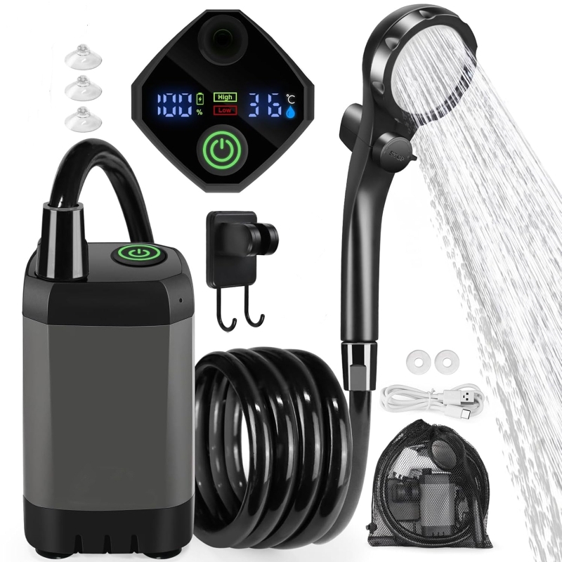 Draagbare elektrische douchese - Outdoor Camping Showers recensie en prijs