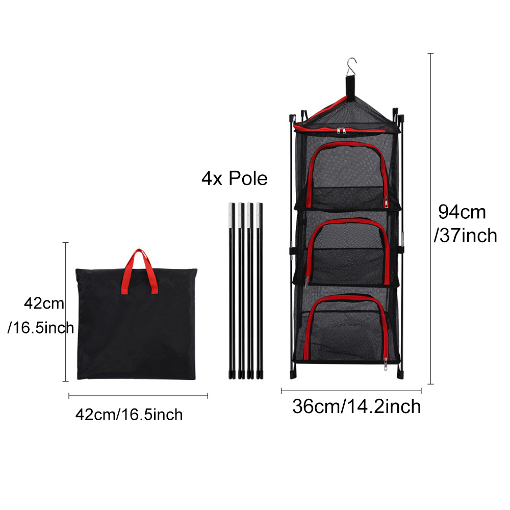 Camping Opslag Droognet 3 Lage - Outdoor Camping Uk recensie en prijs
