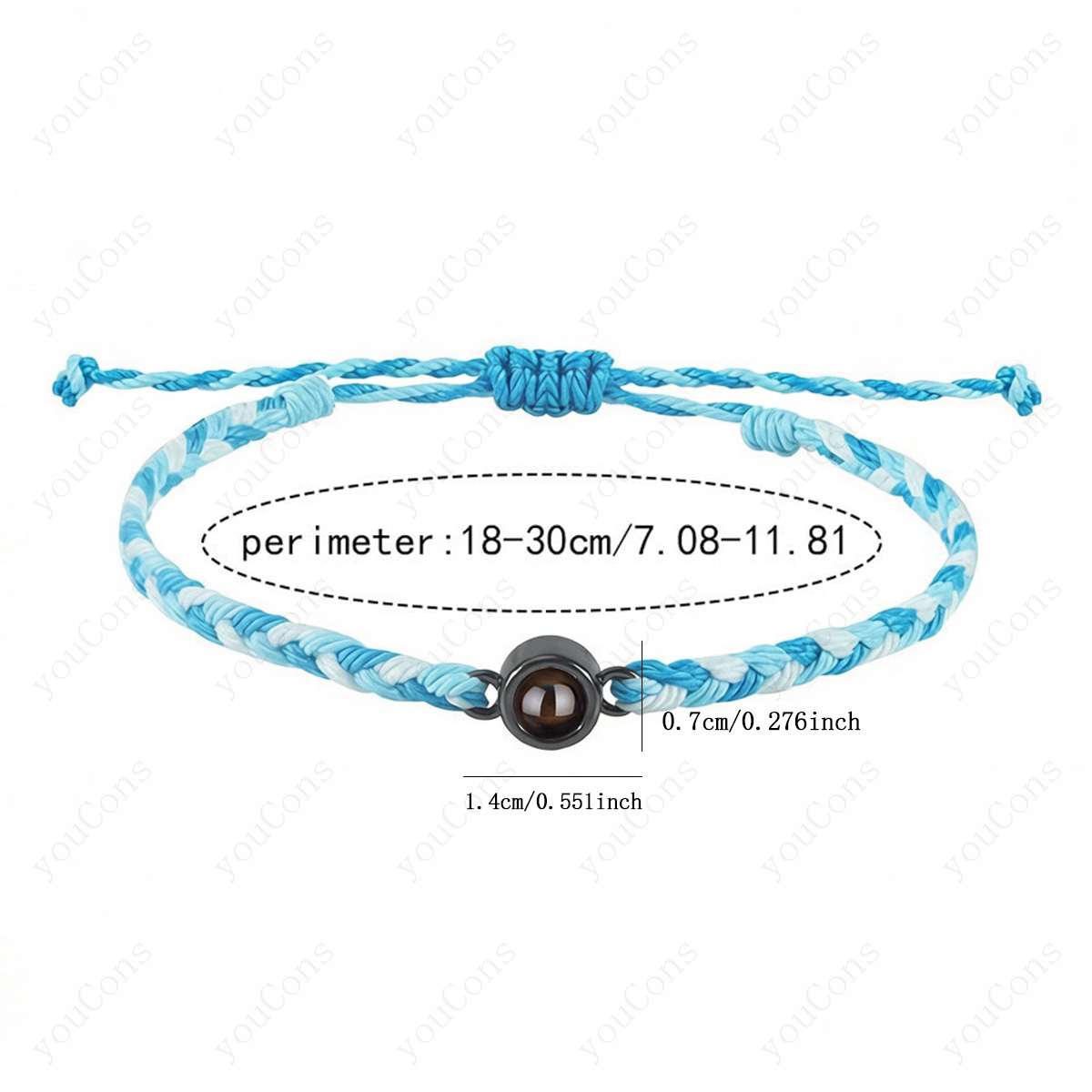 Op maat gemaakte fotoprojectie - Paracord Bracelet recensie en prijs