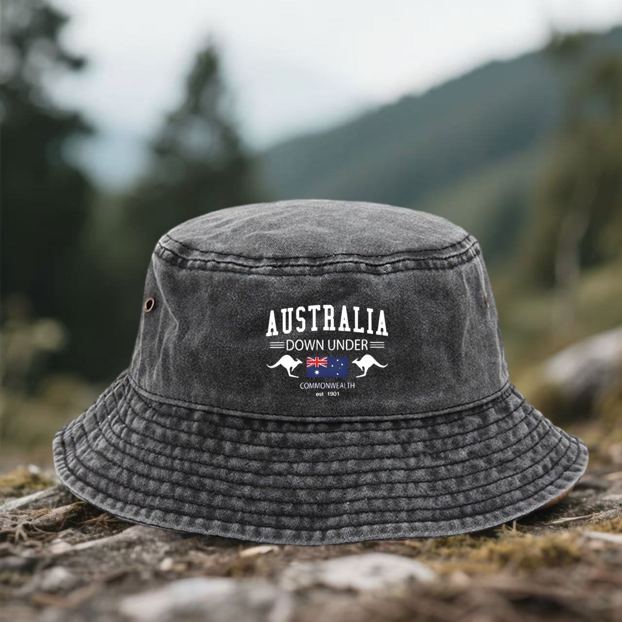 Unisex bucket hat met 'AUSTRAL - Outdoor Camping Australia recensie en prijs