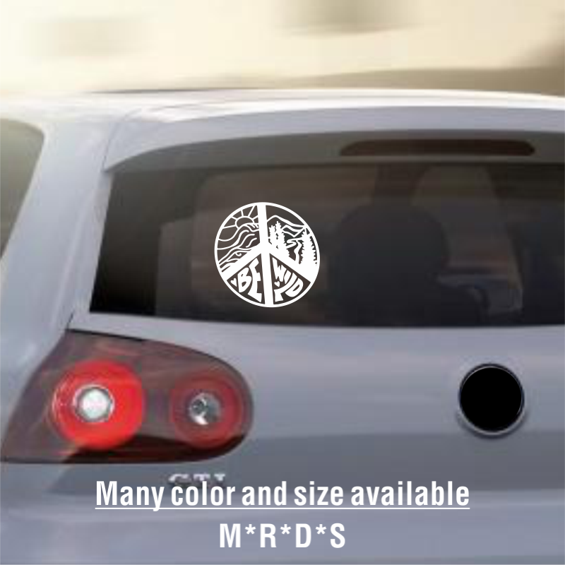 Peace Sign Camping Vinyl Auto  - Outdoor Camping Quotes recensie en prijs