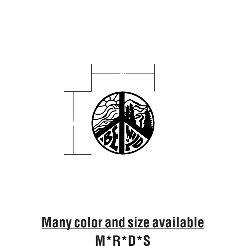 Peace Sign Camping Vinyl Auto  - Outdoor Camping Quotes recensie en prijs