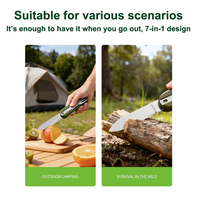 Nieuwe roestvrijstalen 7-in-1  - Outdoor Camping Dining Set recensie en prijs