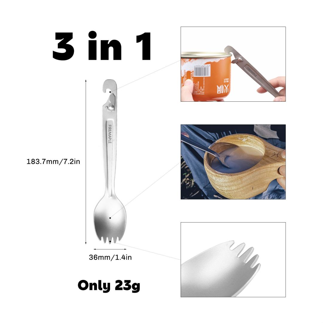 Fire Maple Titanium Spork Met  - Outdoor Camping Dining Set recensie en prijs
